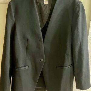 SPANX Collarless black blazer medium